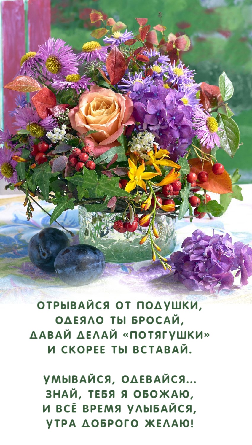 Отрывайся от подушки, Одеяло ты бросай,