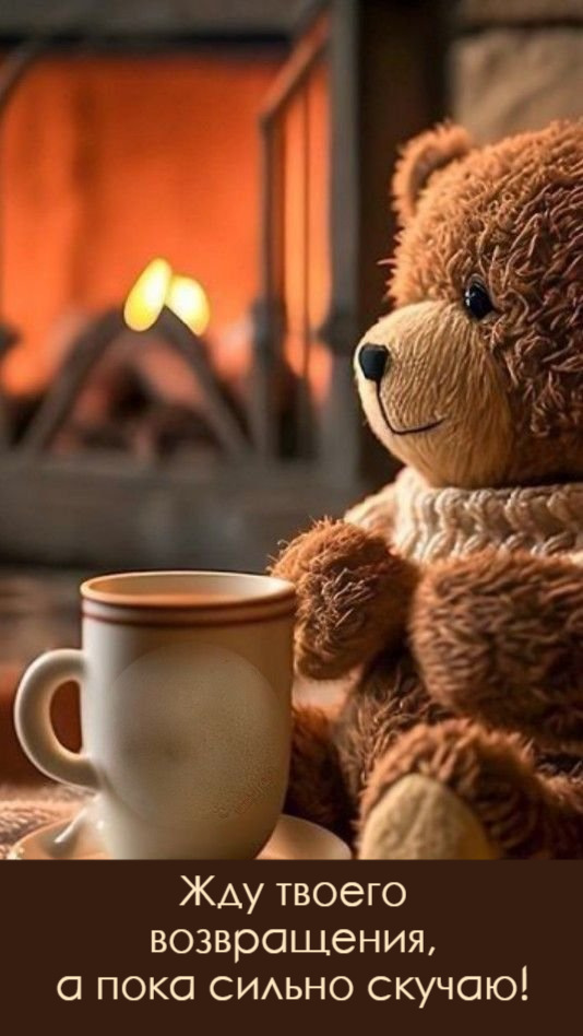 Жду твоего  возвращения,  а пока сильно скучаю!