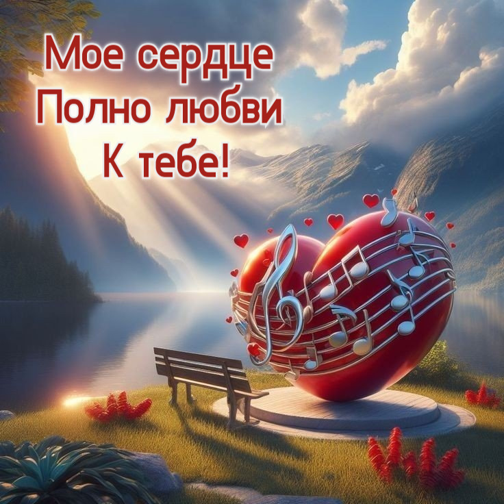 Мое сердце Полно любви К тебе!