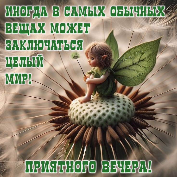 Иногда в Самых Обычных Вещах может Заключаться Целый мир! Приятного вечера!
