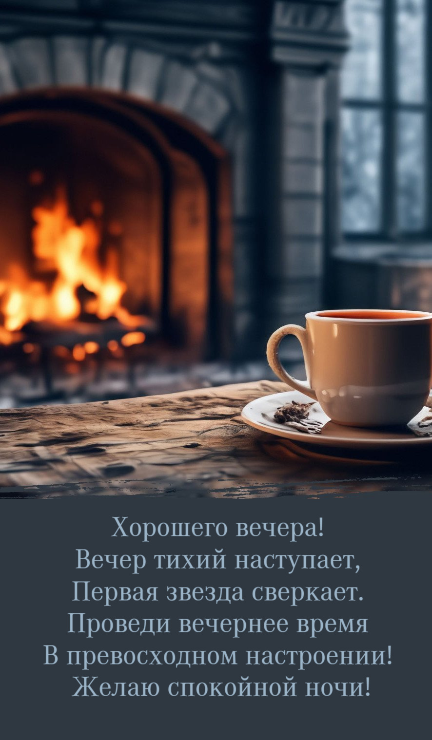 Вечер тихий наступает