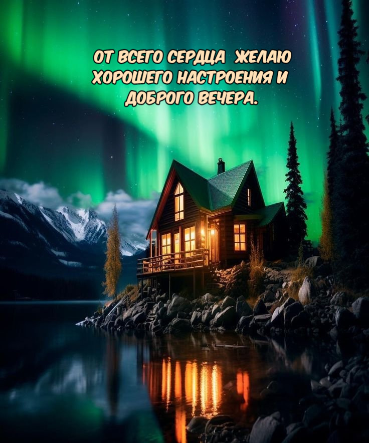 От всего сердца желаю Хорошего настроения и Доброго вечера.