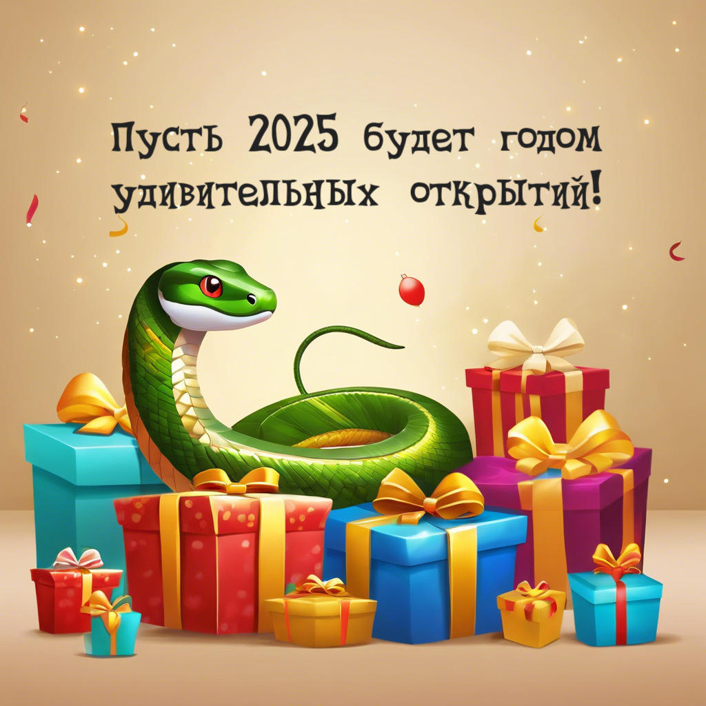 Пусть 2025 будет годом удивительных открытий!