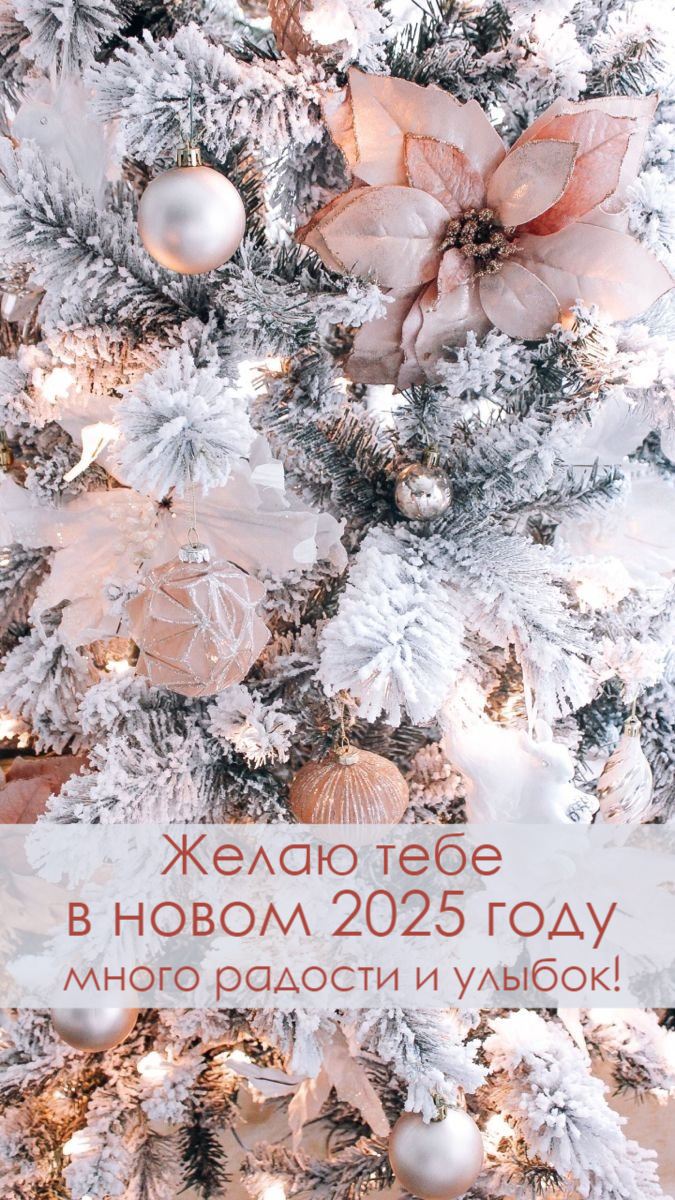 Желаю тебе в новом 2025 году много радости и улыбок!