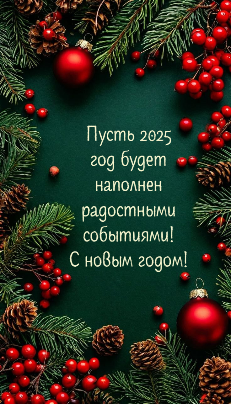Пусть 2025 год будет наполнен радостными событиями!