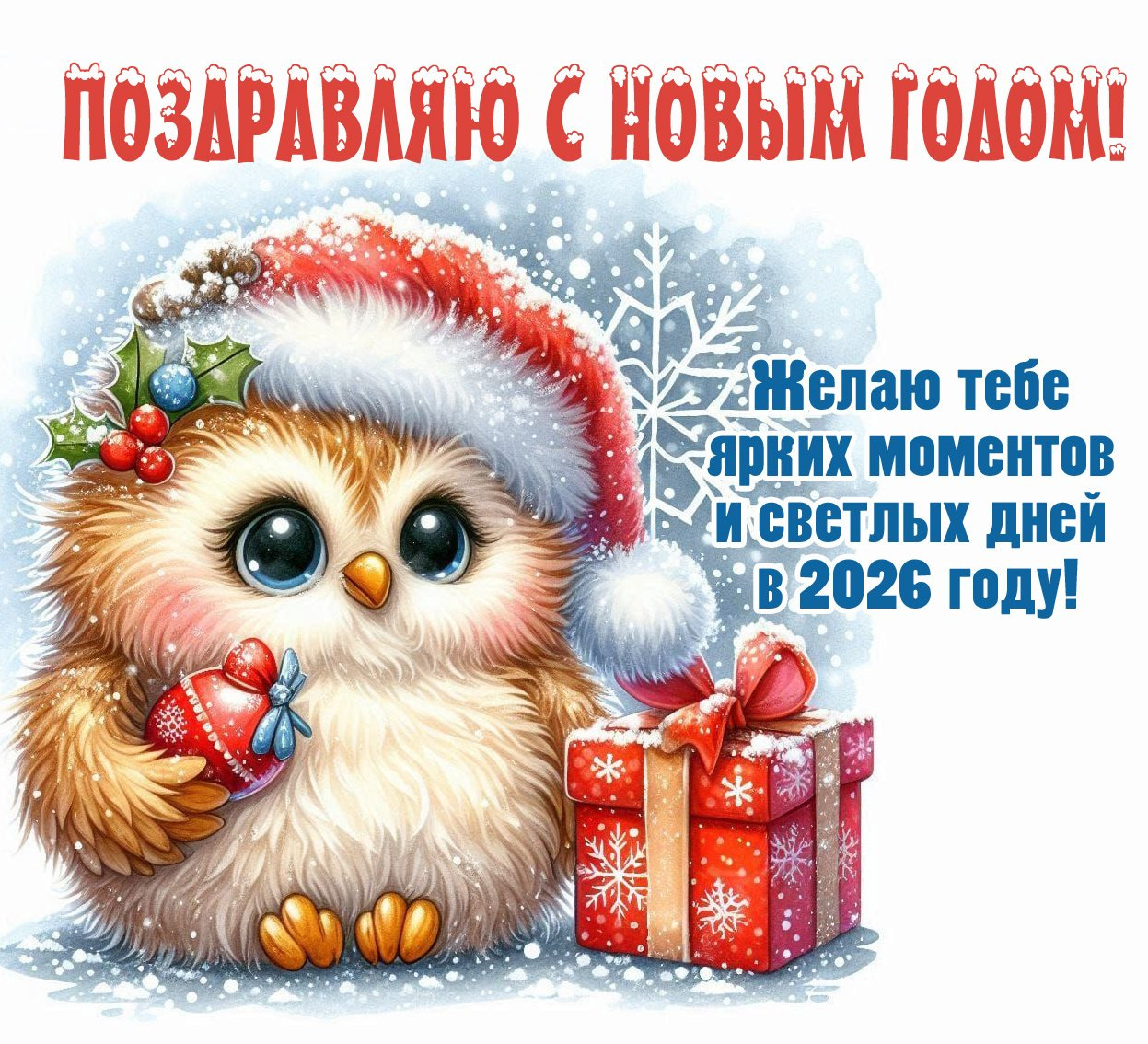 Желаю тебе ярких моментов и светлых дней в 2026 году!