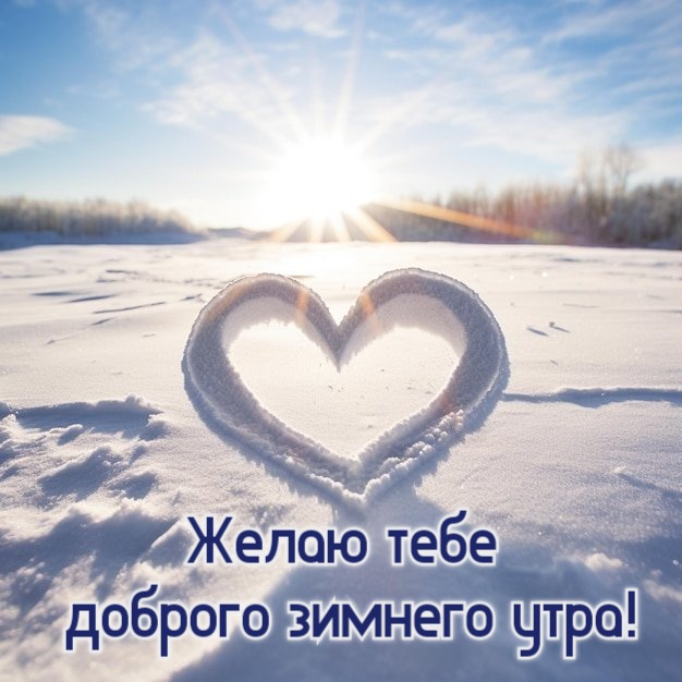 Желаю тебе  доброго зимнего утра!