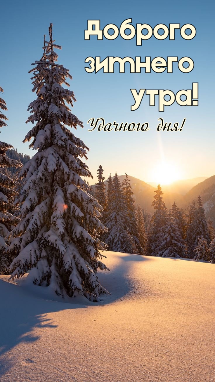 Доброго  зимнего   утра!  Удачного дня!